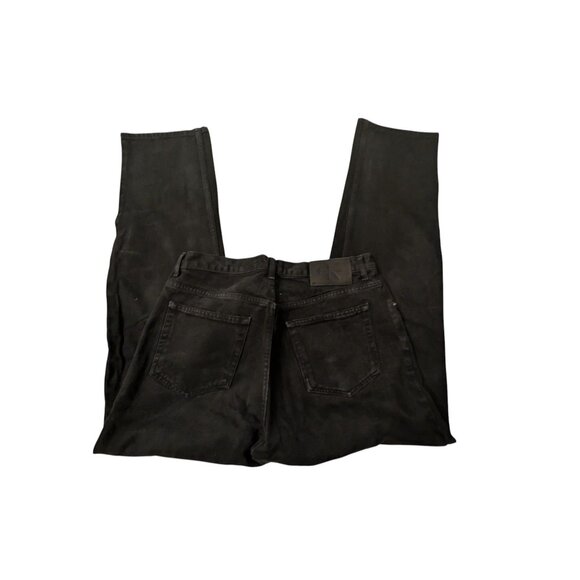 Calvin Klein Black Denim Jeans 33x32 Mens Classic Fit 100% Cotton - Picture 2 of 3